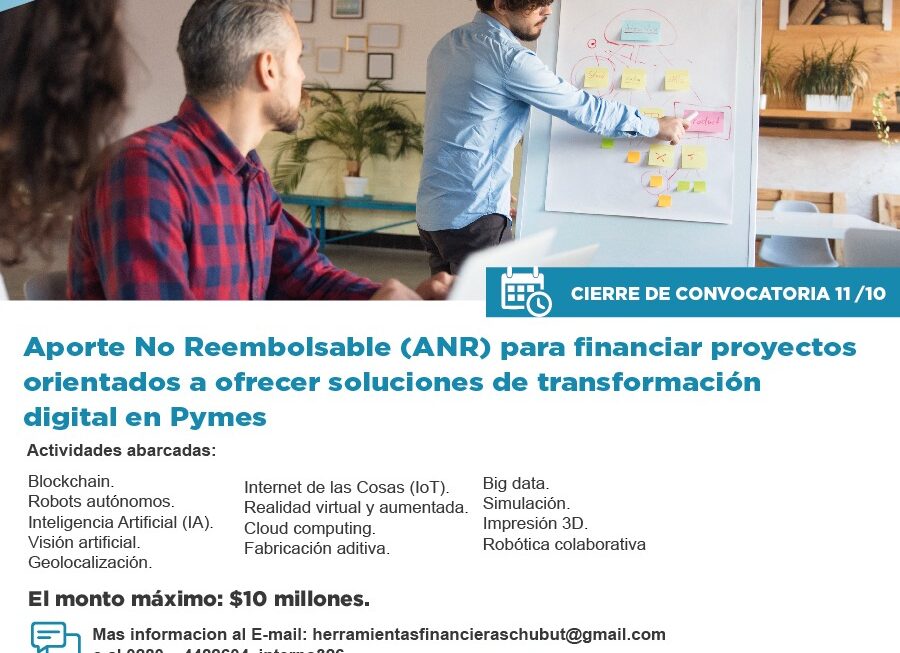 El Gobierno del Chubut presenta línea de financiamiento para la transformación digital de PyMES