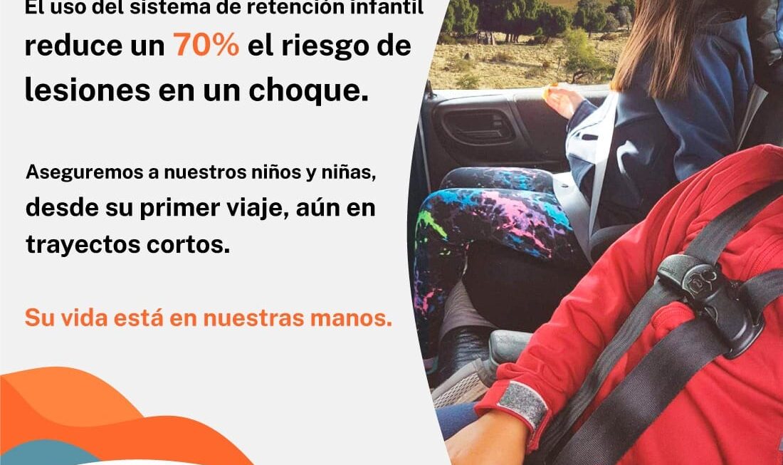 Provincia recuerda las medidas necesarias para prevenir lesiones en menores por causa de siniestros viales