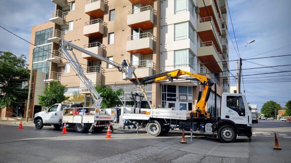 Reemplazo de columna en la zona céntrica