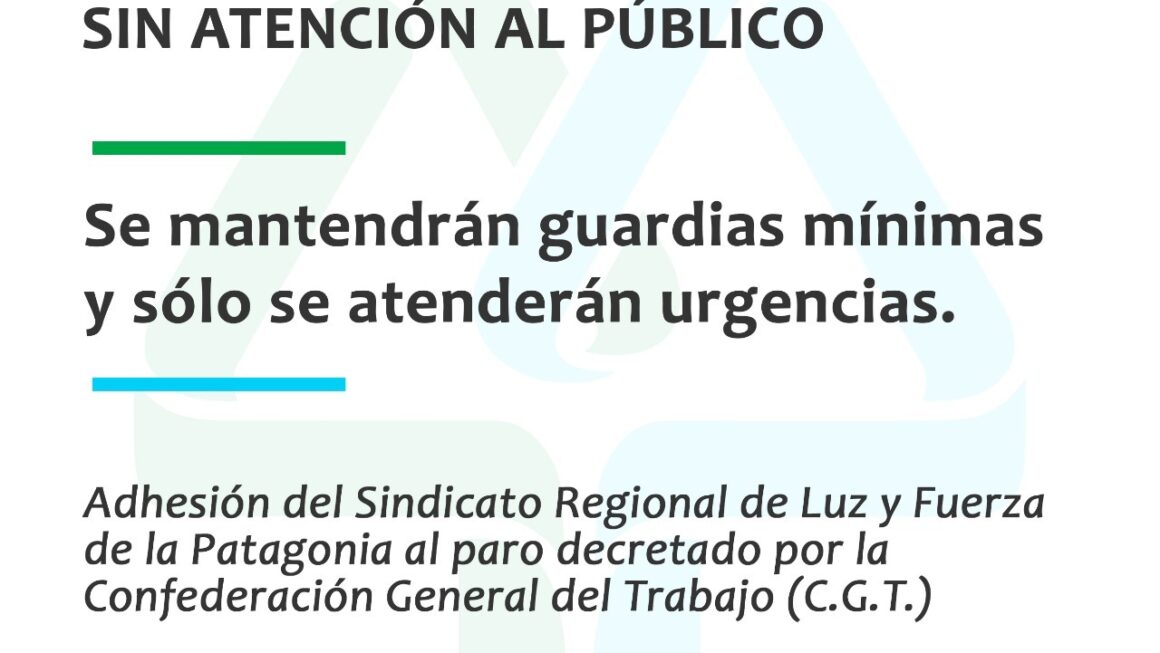 Hoy a partir de las 12:00 horas, no habrá atención al público.