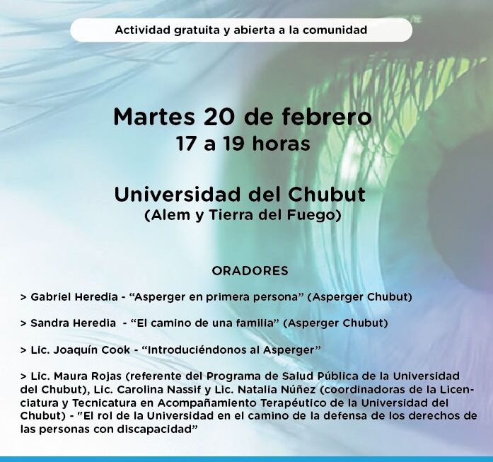 Habrá Un Conversatorio Sobre Asperger