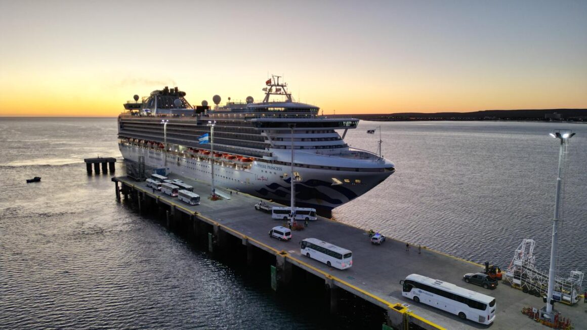 Temporada de Cruceros: El Sapphire Princess llega por segunda vez a Puerto Madryn