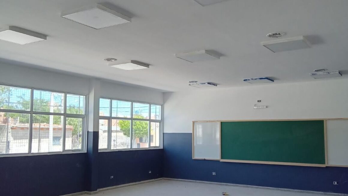 Provincia está próxima a finalizar la primera etapa de construcción de la Escuela N° 7707 de Puerto Madryn