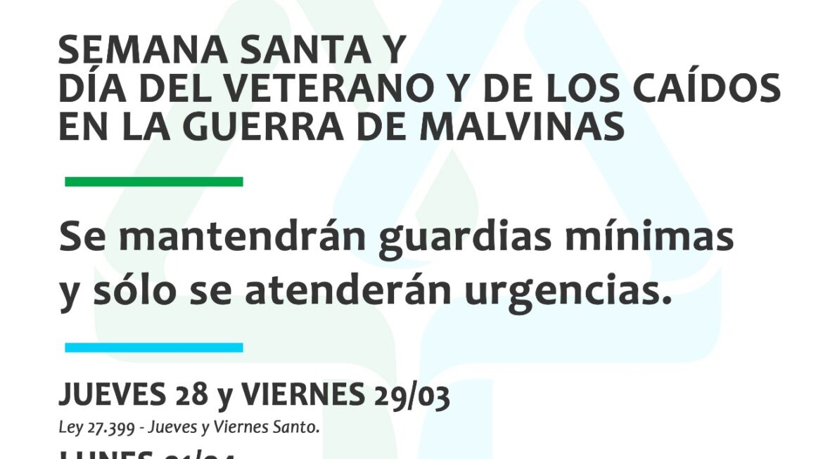 Servicoop: 28, 29 De Marzo Y 1° Y 2 De Abril, Sin Atención Al Público