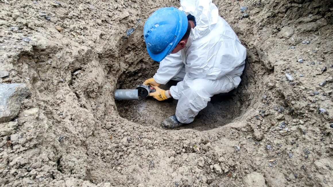 Reparación sobre cañería de agua potable