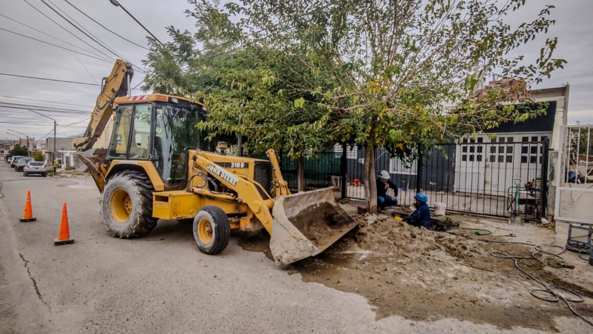 Reparación sobre red de agua potable