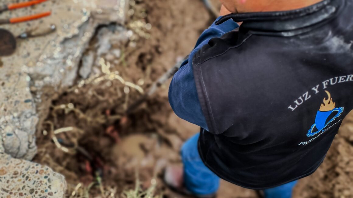 Reparación de conexión domiciliaria en zona sur