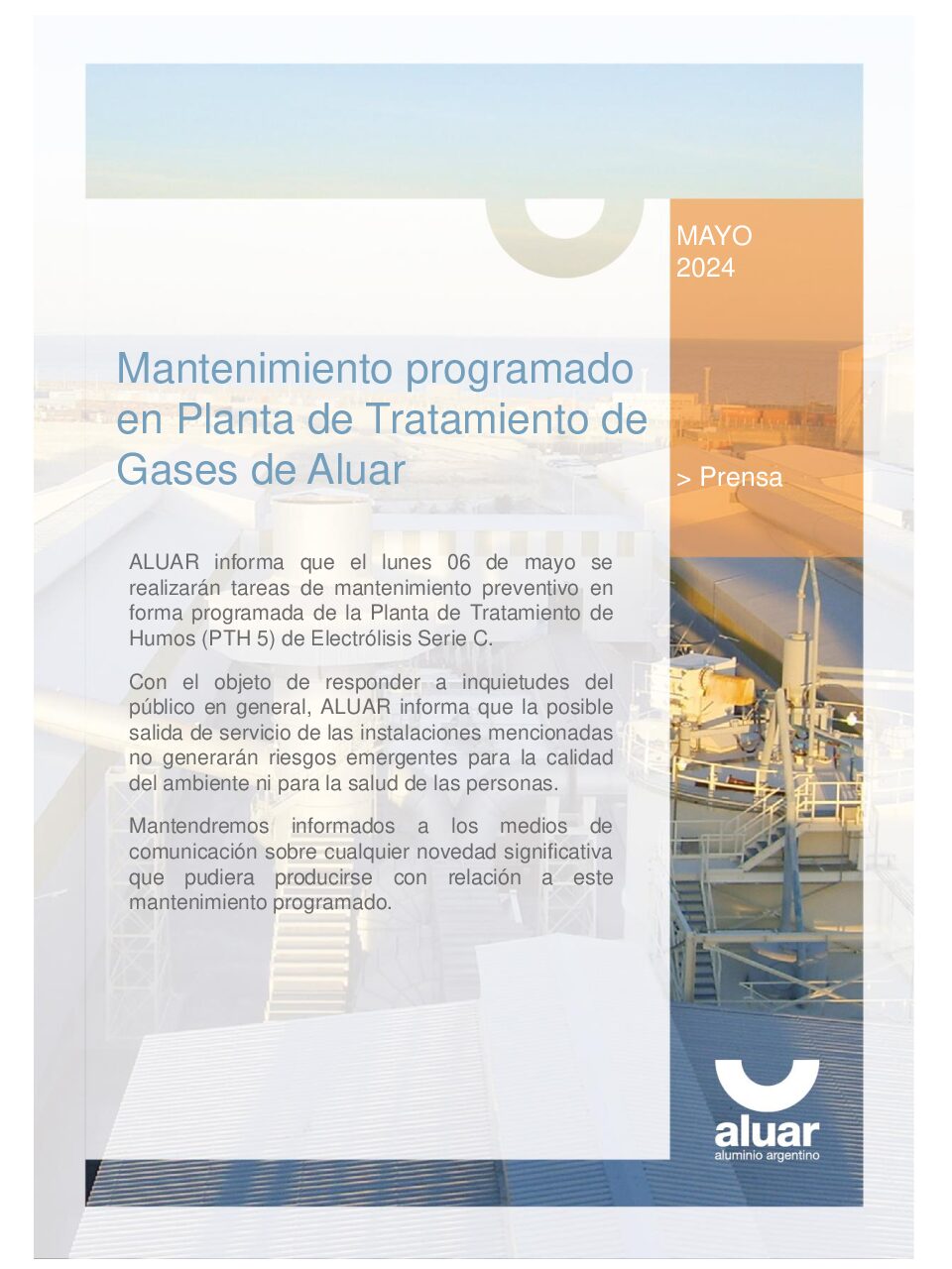 Comunicado Aluar 3/5/2024