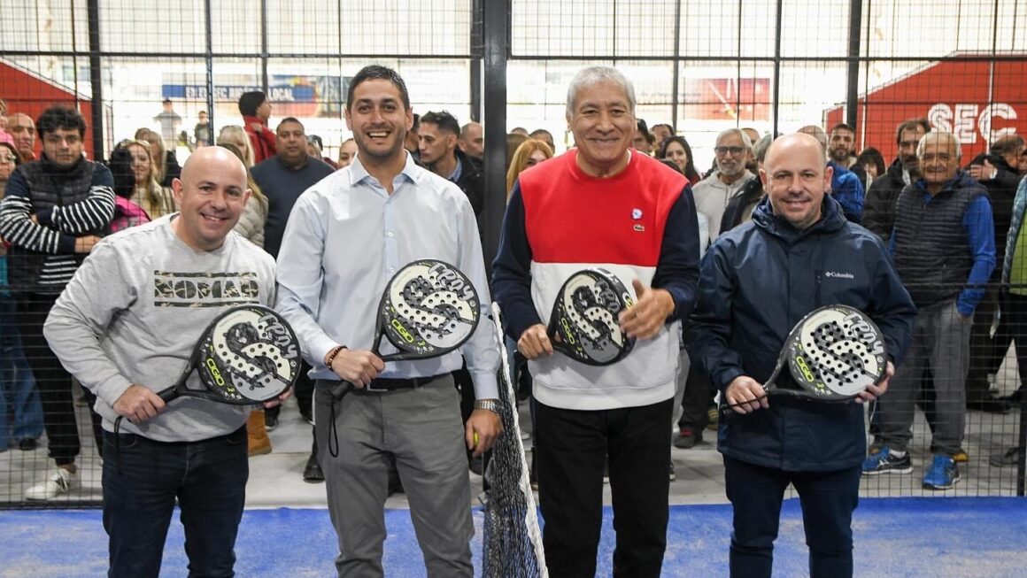 Sastre Participó De La Reinauguración De Las Canchas De Pádel Del Sec, Bautizadas Como “Roberto ‘Fufi’ Casanoba”