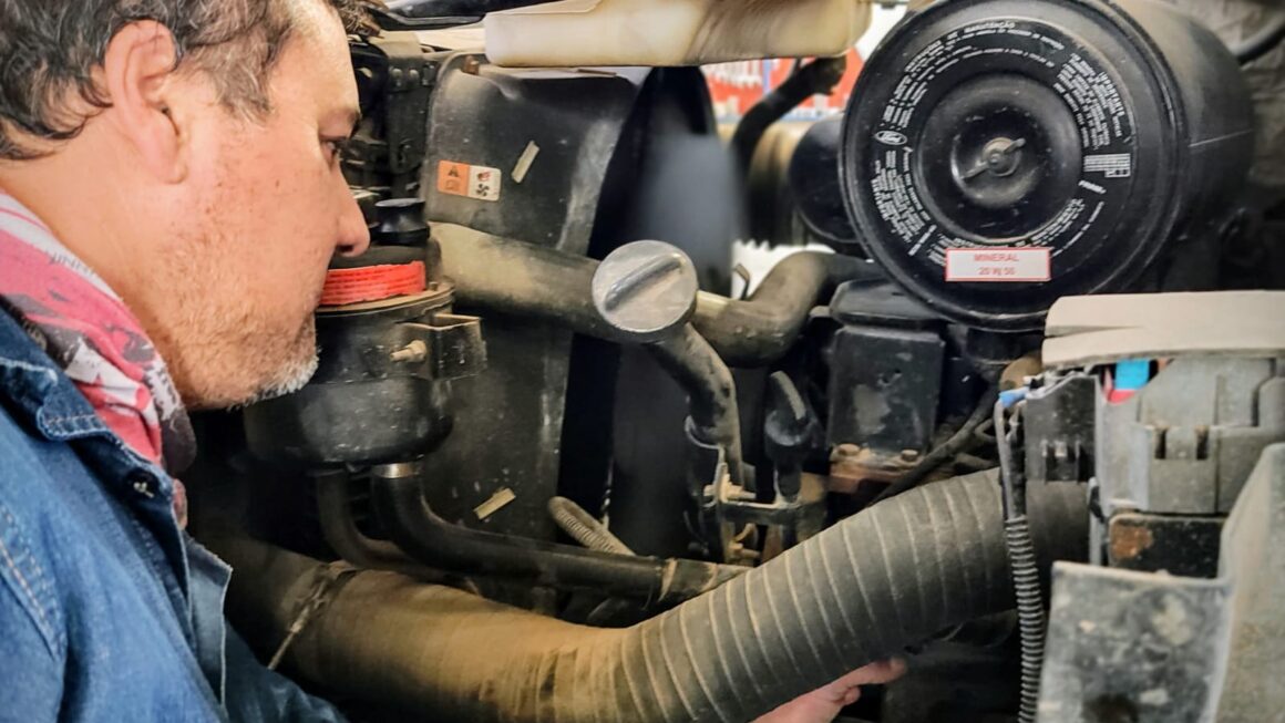 Tareas de mantenimiento sobre flota automotriz.