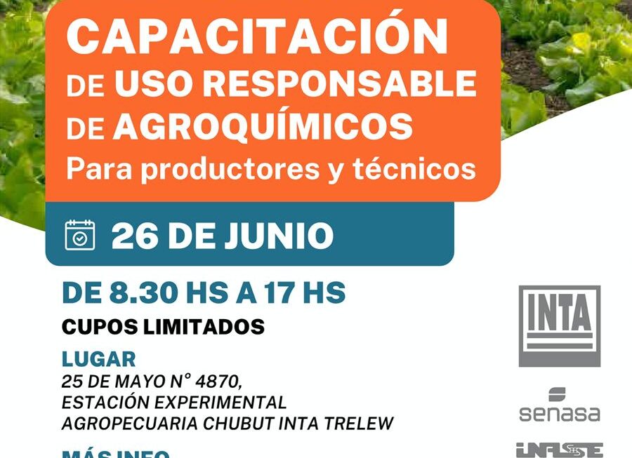 Convocan a productores agropecuarios y técnicos a capacitación sobre uso responsable de agroquímicos