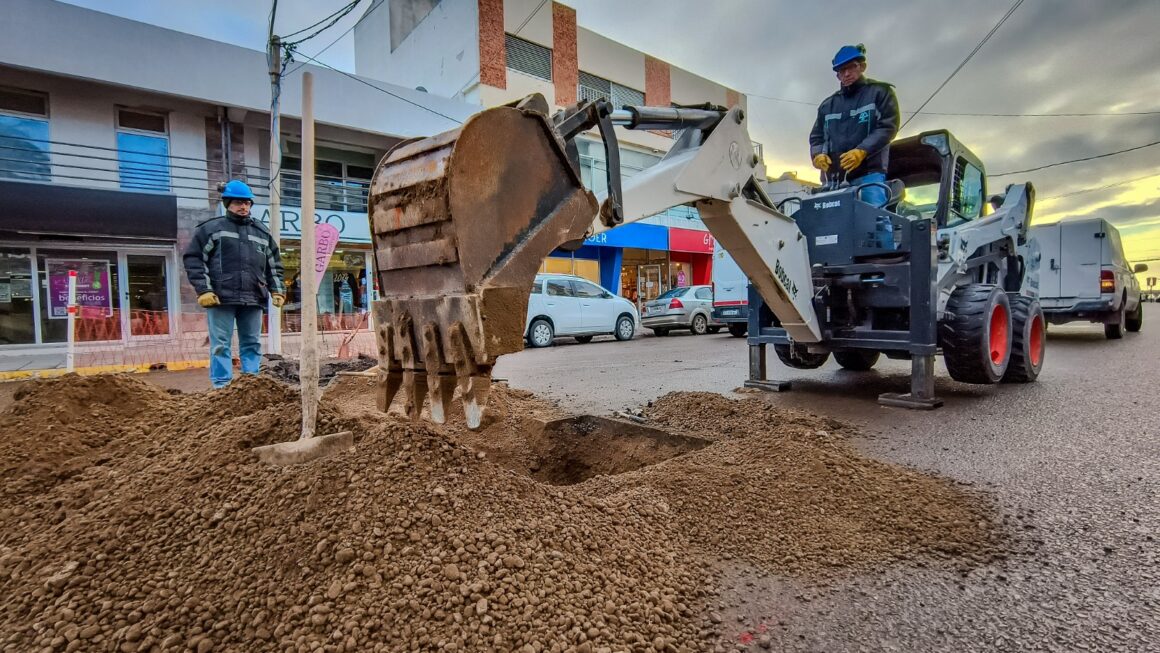 Renovación de conexión domiciliaria en la zona céntrica