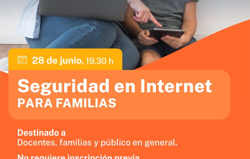 Seguridad en Internet: Provincia realiza en Comodoro Rivadavia una charla especialmente destinada a las familias