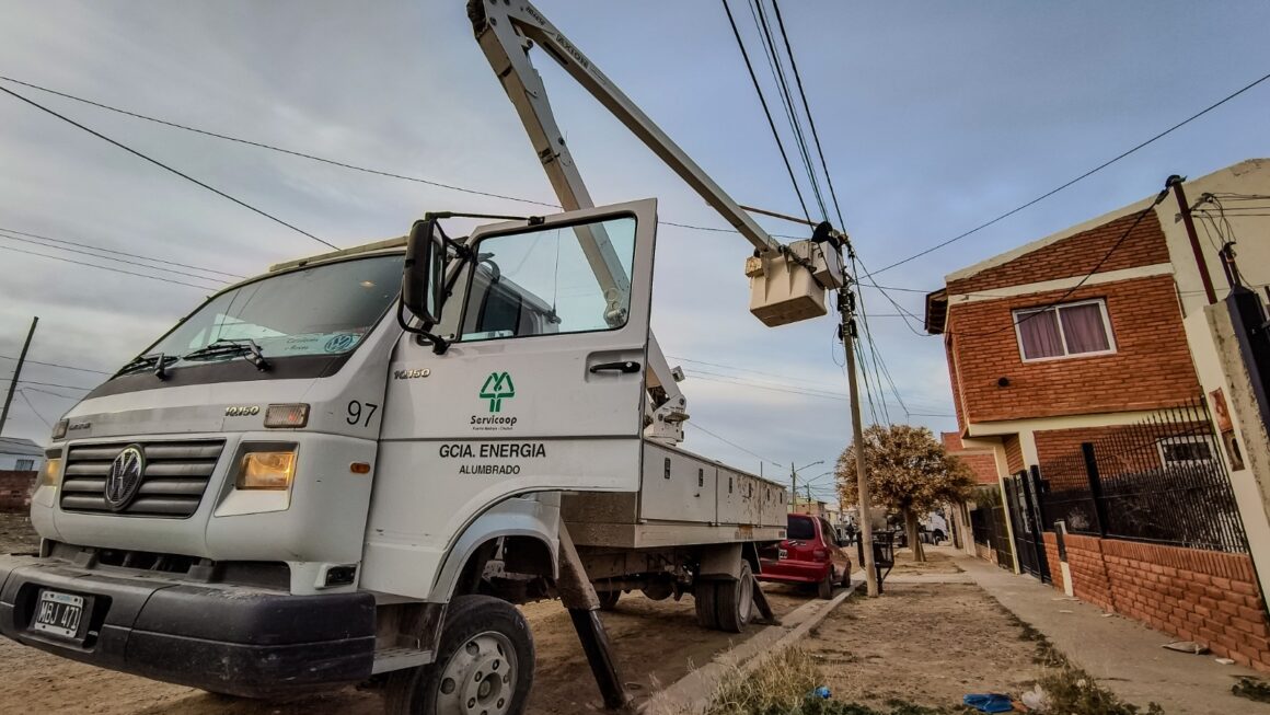 Ampliación del alumbrado público en zona norte