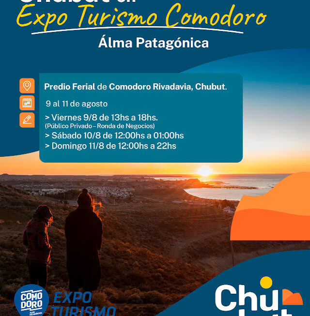 Chubut promociona sus atractivos en una nueva edición de Expo Turismo Comodoro