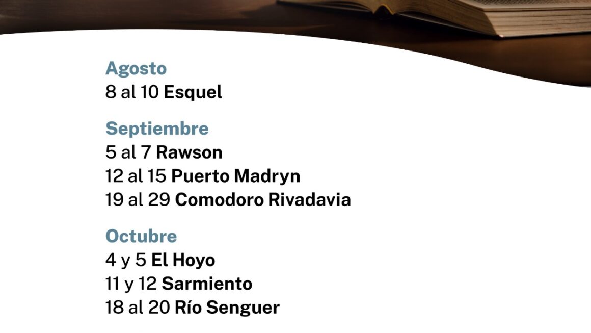El Gobierno inicia calendario de Ferias del Libro en Chubut