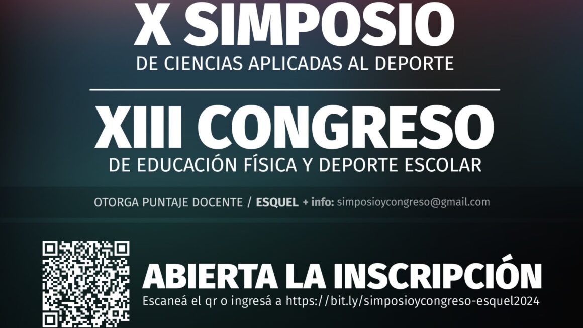 Continúan abiertas las inscripciones para participar del «Simposio de Ciencias Aplicadas al Deporte» que la Provincia organiza en Esquel
