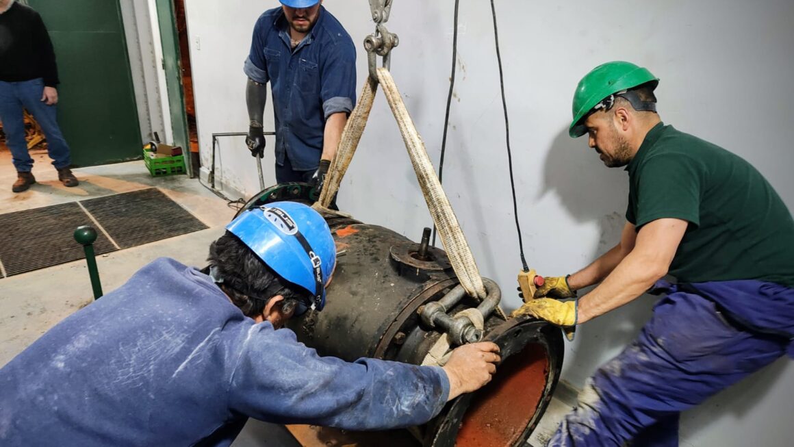 Obras de mantenimiento sobre instalaciones de la reserva 6000.