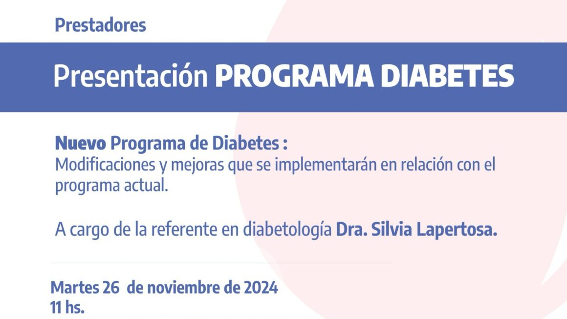 El ISSyS presenta el nuevo programa de Diabetes de la obra social Seros