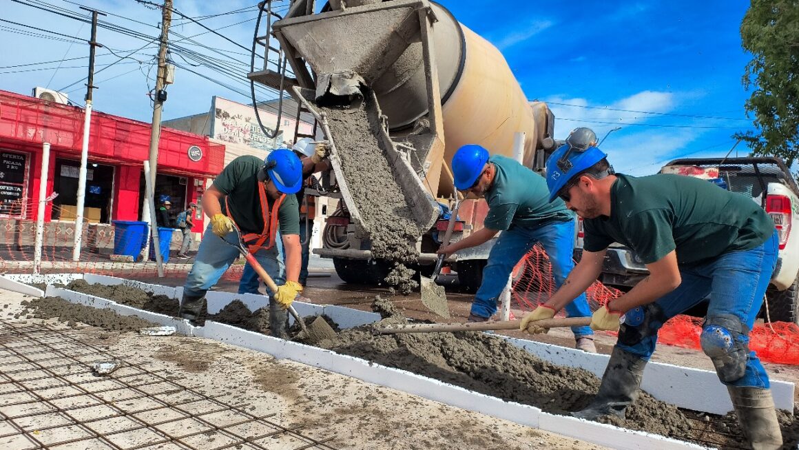 Finalizó la reconstrucción de pavimento sobre Domecq García.