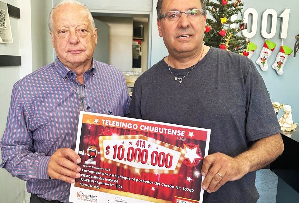 El Telebingo Chubutense entregó 11 millones de pesos en efectivo