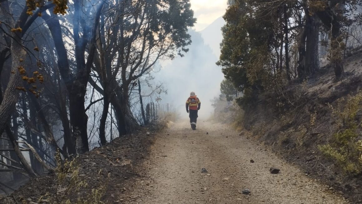 Más de 400 personas y un importante despliegue de medios aéreos participan del operativo coordinado por el Gobierno Provincial para controlar el incendio en la zona de Epuyén