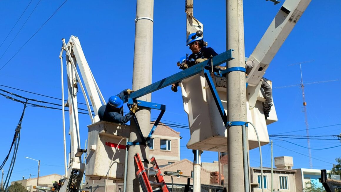 Avanzan a buen ritmo las obras, sobre la subestación N° 199.