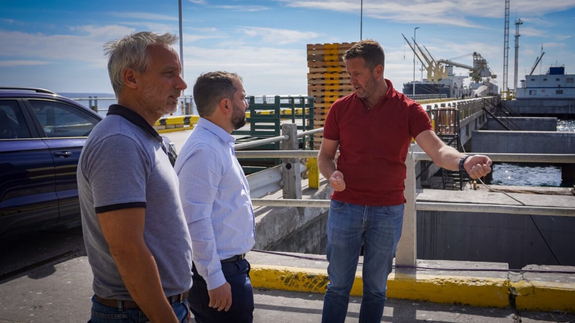 El Gobierno provincial evaluó obras en el Muelle Almirante Storni