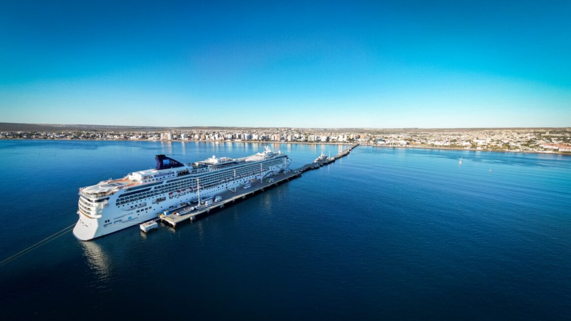 En una exitosa temporada de cruceros el Norwegian Star arribó nuevamente a Puerto Madryn