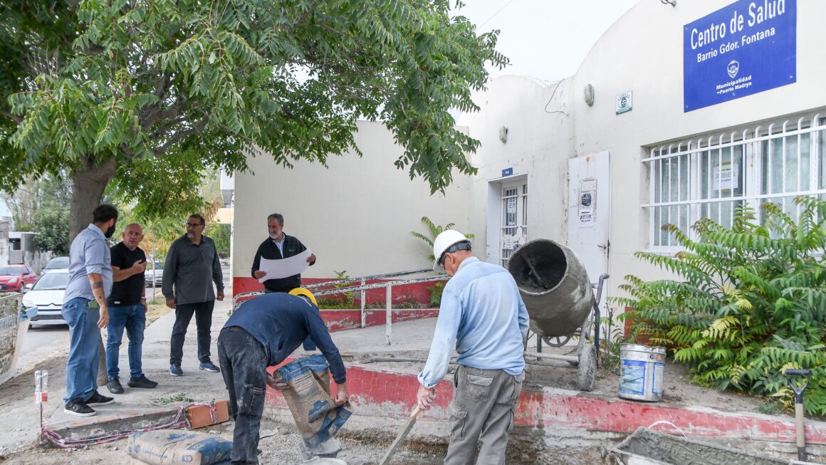 Sastre Supervisó Las Obras De Remodelación En El Caps Del Barrio Gobernador Fontana