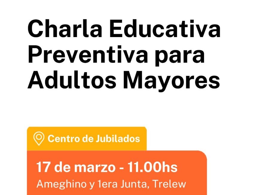 Provincia brinda charla a adultos mayores para prevenir estafas y fraudes