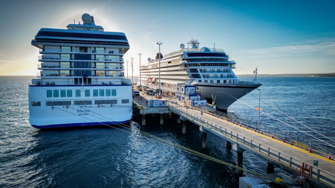 Dos cruceros arribaron a Puerto Madryn en el tramo final de una exitosa temporada