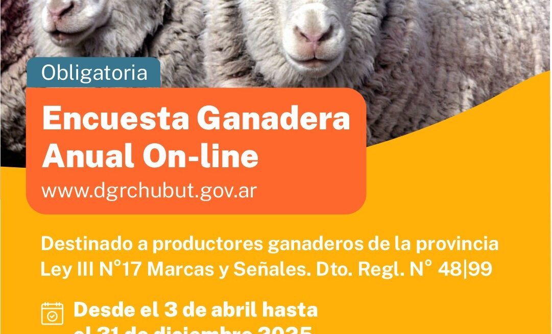 Provincia inicia la inscripción de la Encuesta Ganadera Obligatoria