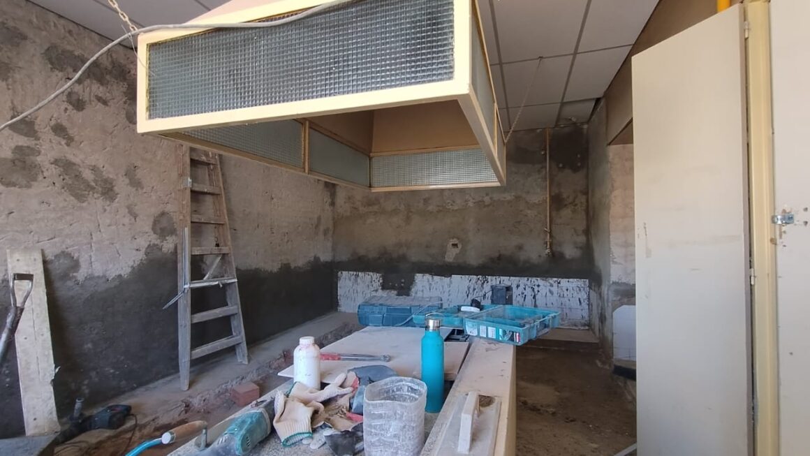 El Gobierno Provincial avanza con la obra de refacción de la Escuela N°46 de Puerto Madryn