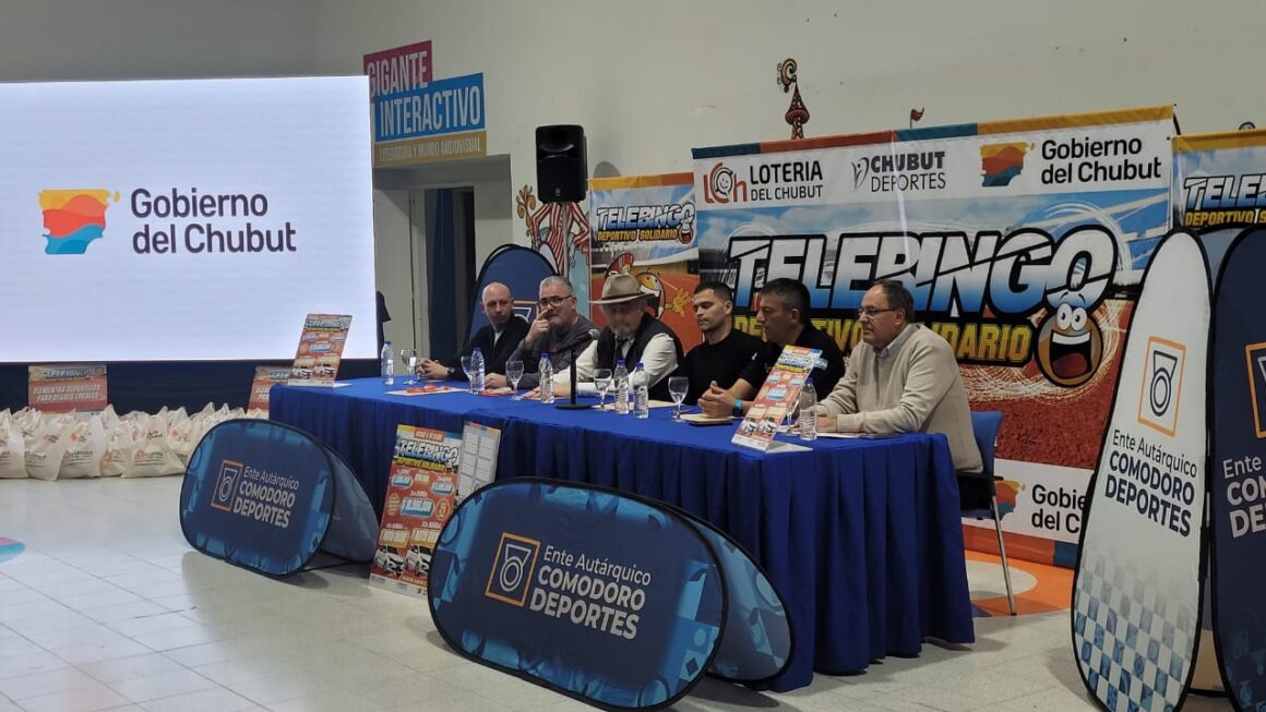 Lotería del Chubut presentó el Telebingo Deportivo Solidario en Comodoro Rivadavia