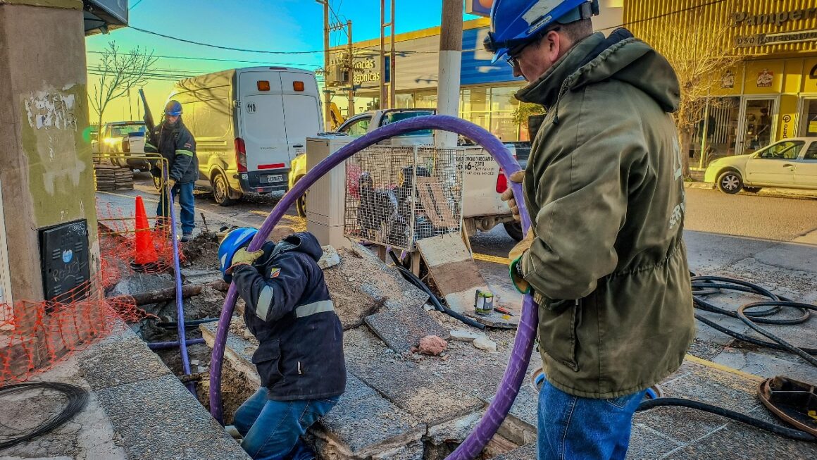 Continúan las obras sobre anillado energético en la zona céntrica