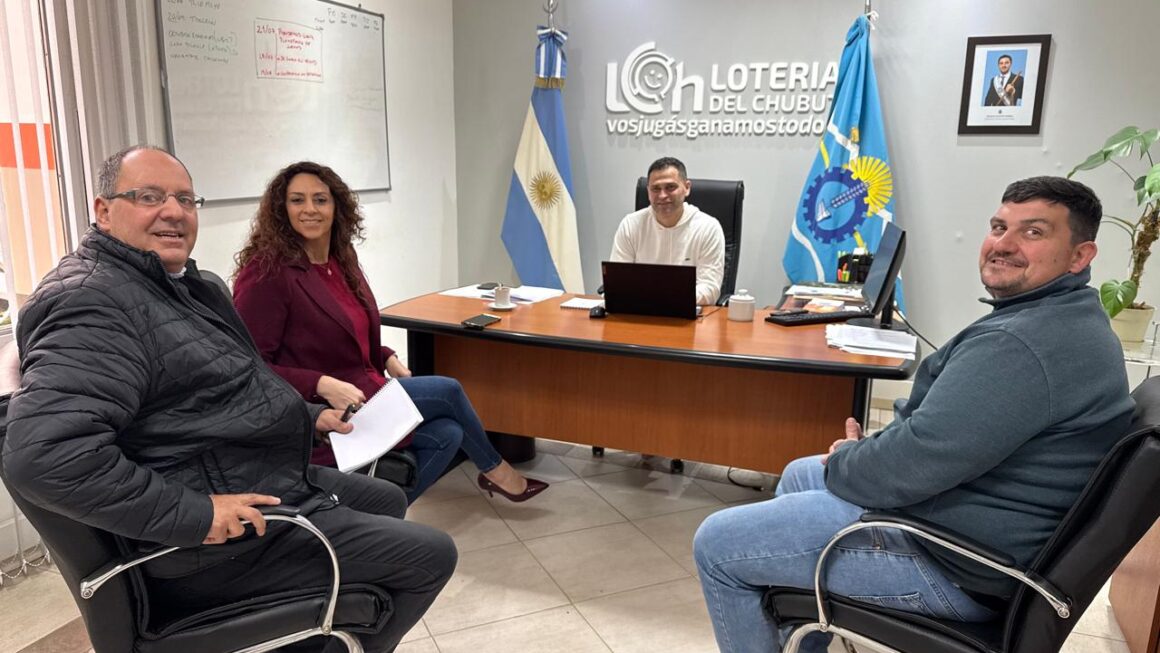 Lotería del Chubut profundiza su trabajo conjunto con la Municipalidad de Camarones