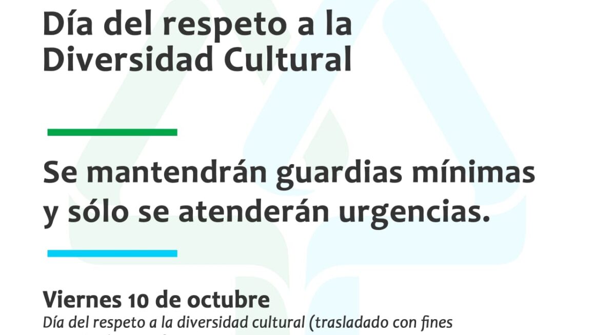 Viernes 10, sin atención al público