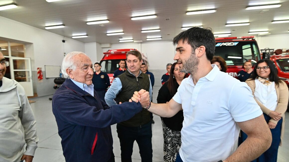 Torres junto a Biss garantizó el financiamiento del Cuartel de Bomberos de Rawson y el cobro de la Tasa de Sostenimiento