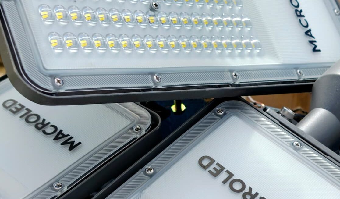 Nuevas luminarias led, en la zona norte de la ciudad.