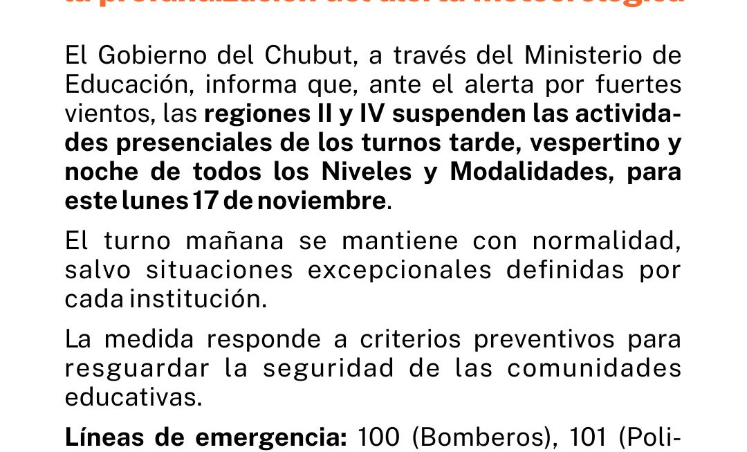 Ante condiciones climáticas de riesgo el Ministerio de Educación toma medidas preventivas para las regiones II y IV