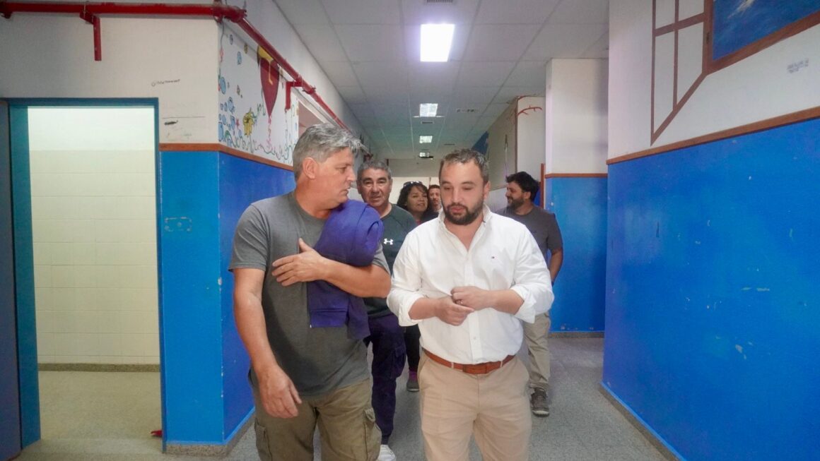 Provincia avanza con obras de gas y calefacción en escuelas de Puerto Madryn