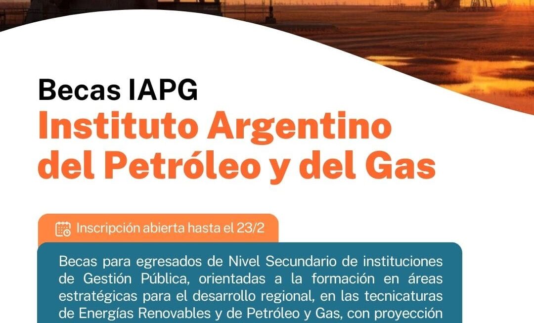 Se otorgarán becas en energías renovables y petróleo para estudiantes secundarios de Chubut