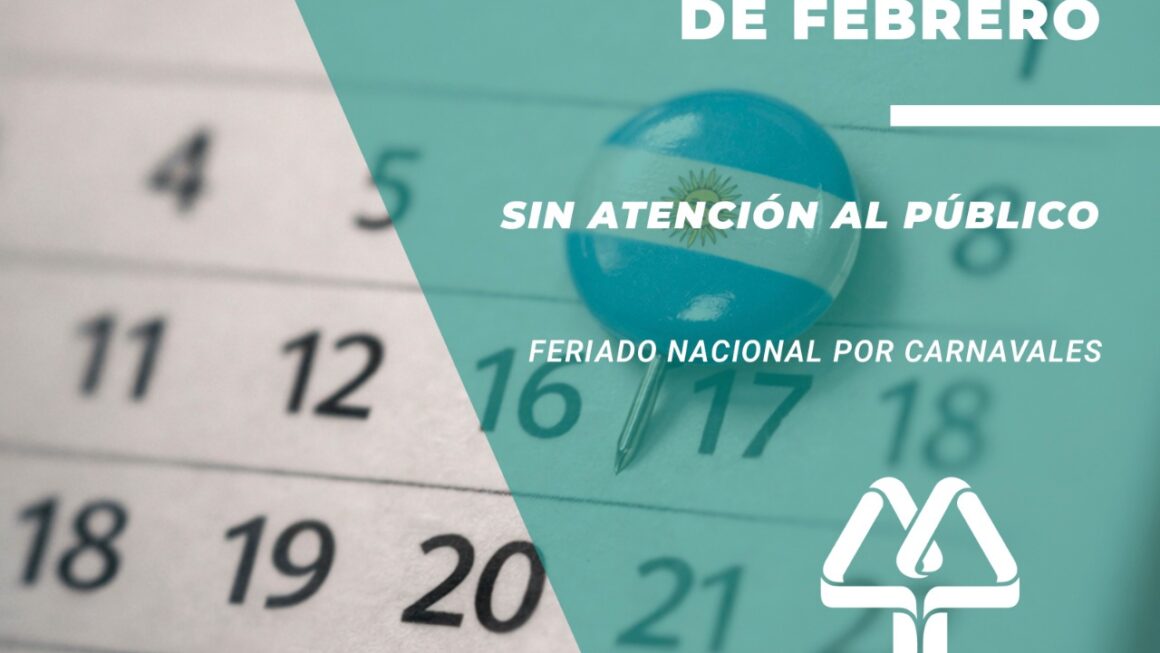16 y 17 de febrero, sin atención al público