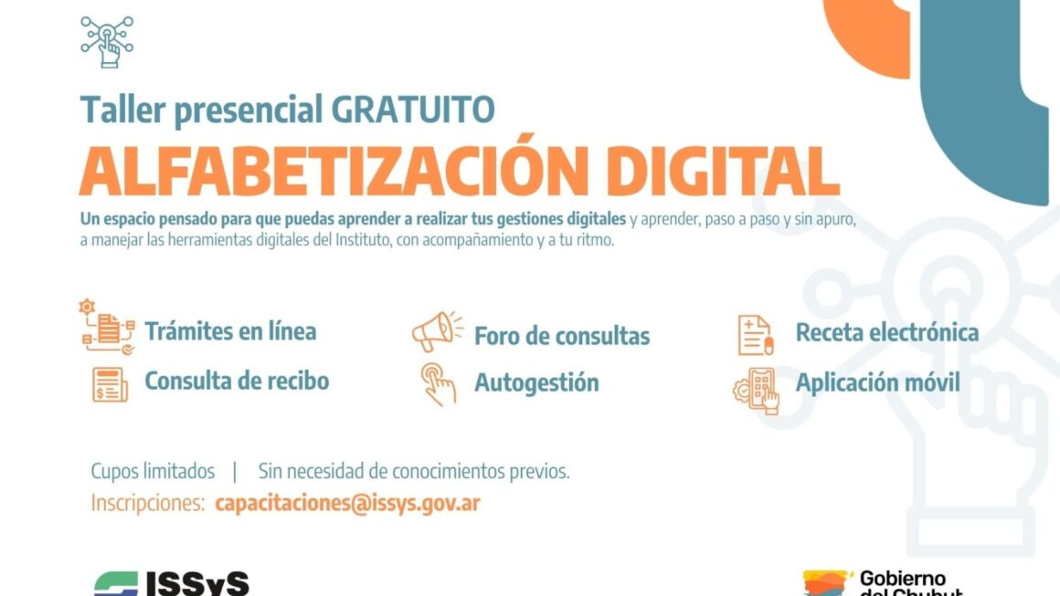 El ISSyS brindó un nuevo taller de Alfabetización Digital a jubilados en Trelew