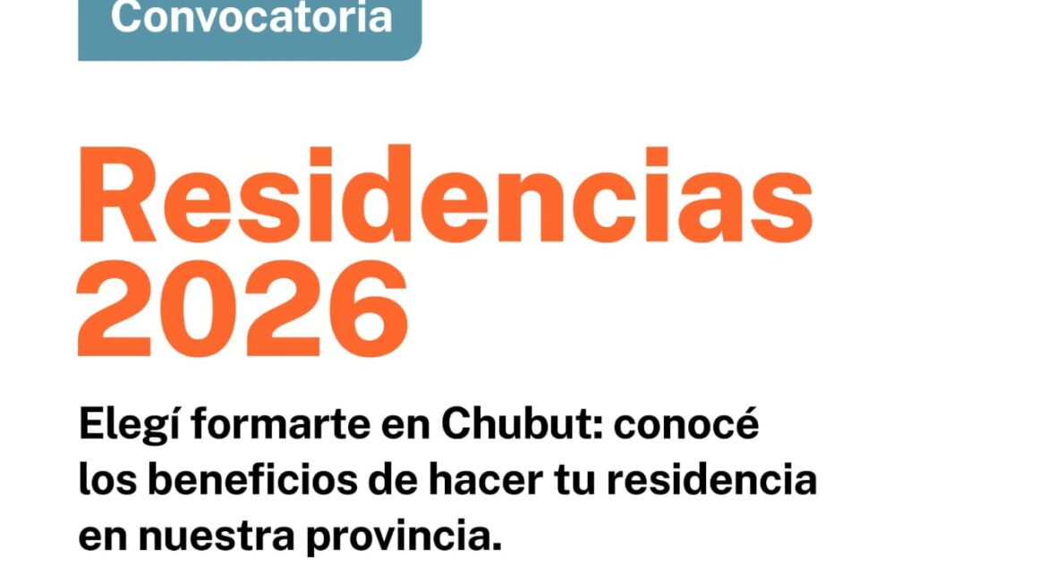 Residencias del Equipo de Salud 2026: Destacan los beneficios de formarse como especialista en los Hospitales de Chubut