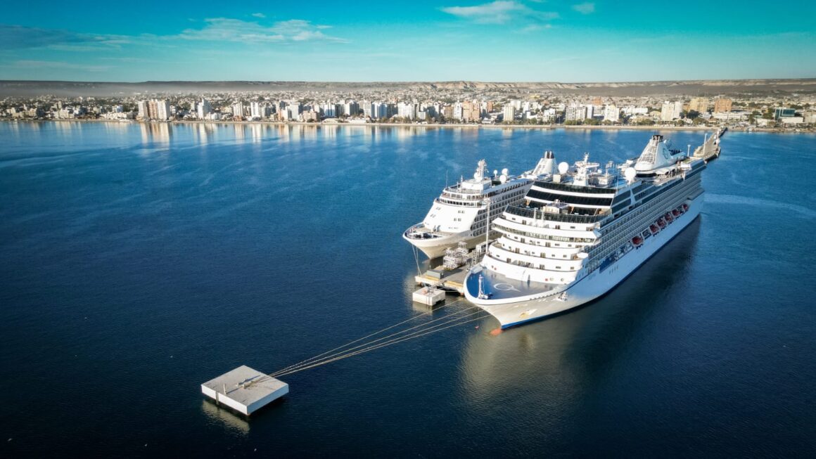 Dos cruceros recalaron en Puerto Madryn tras modificaciones de itinerario