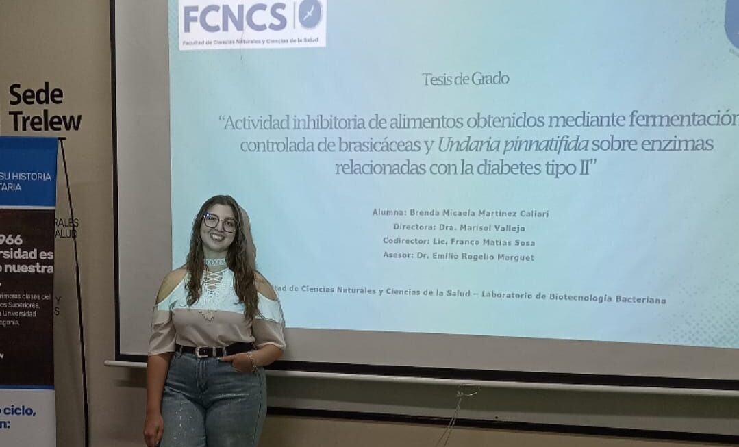 Becada por el Gobierno de la Provincia, joven investigadora chubutense se graduó con una tesis sobresaliente sobre alimentos funcionales
