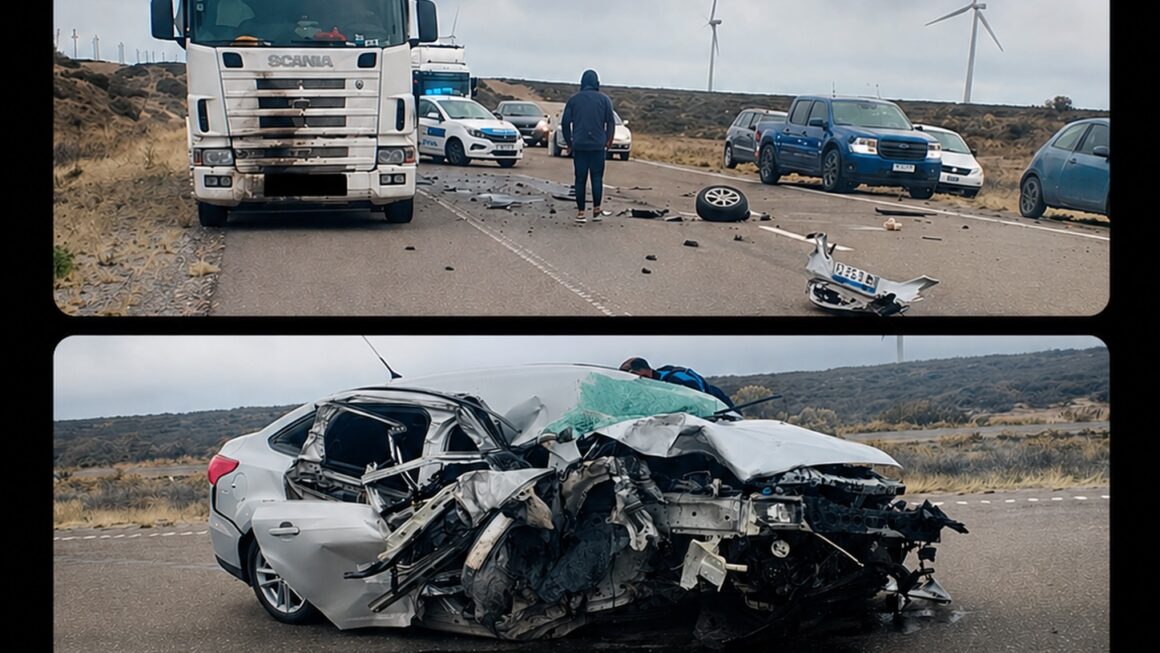 Accidente sobre Ruta Nacional N° 3.