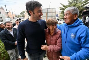 LU4: Torres supervisó la obra de reconstrucción y anticipó que las familias evacuadas volverán a sus casas en los próximos meses